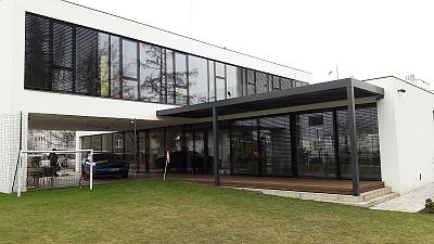 Instalace stínicích plachet SunSquare® pro kavárnu BLOX v Praze 6